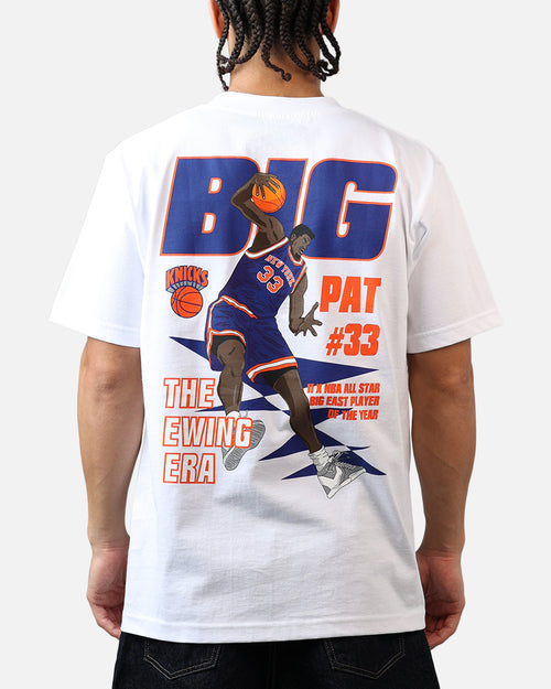 Mitchell & Ness New York Knicks Patrick Ewing Cartoon T-Shirt White
