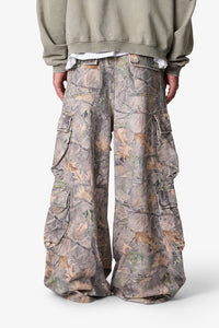MNML Rave Double Cargo Pants Grass Camo