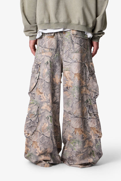 MNML Rave Double Cargo Pants Grass Camo