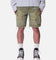 MNML Distressed Cargo Shorts Olive