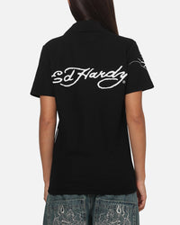 Ed Hardy Euro Polo Shirt Black