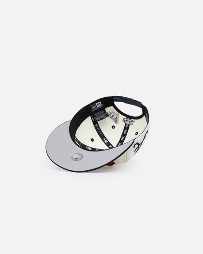 New Era X Felt Atlanta Braves 9FIFTY Snapback Chrome White