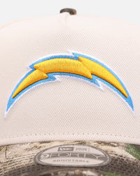 New Era Los Angeles Chargers 'Realtree Visor' 9FORTY A-Frame Snapback Cream/Camo