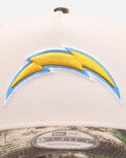 New Era Los Angeles Chargers 'Realtree Visor' 9FORTY A-Frame Snapback Cream/Camo