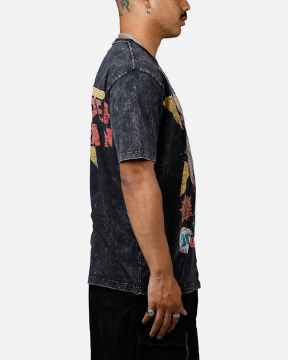 New Era X DC Wonder Women T-Shirt Washed Black