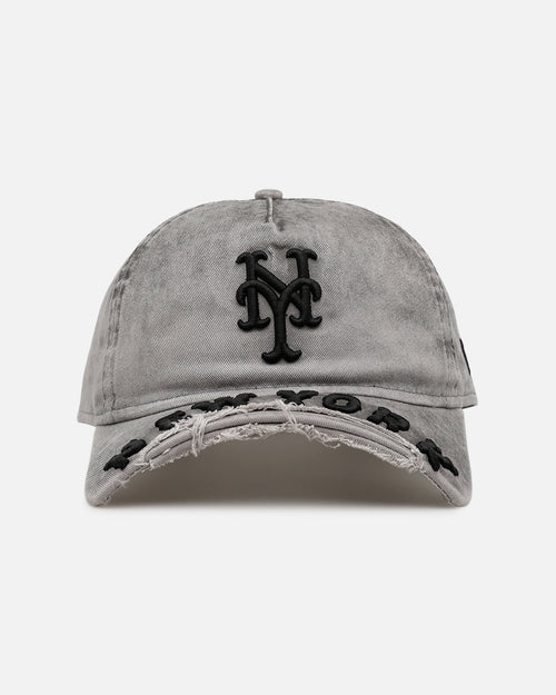 New Era New York Mets 'Cutoff Visor' 9FORTY Snapback Washed Black
