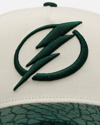 New Era Tampa Bay Lightning 'Croc Skin 2.0' 9FORTY A-Frame Snapback Chrome/Dark Green