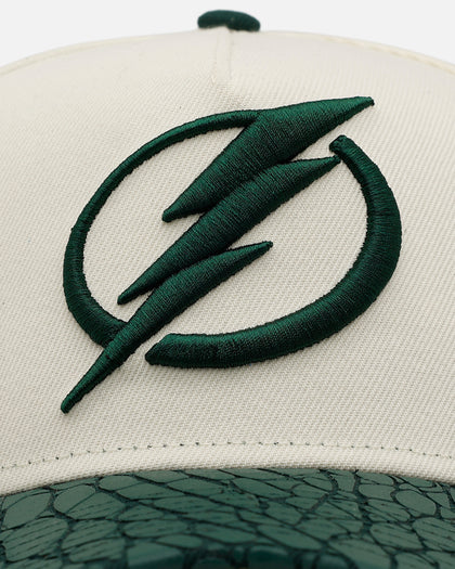 New Era Tampa Bay Lightning 'Croc Skin 2.0' 9FORTY A-Frame Snapback Chrome/Dark Green