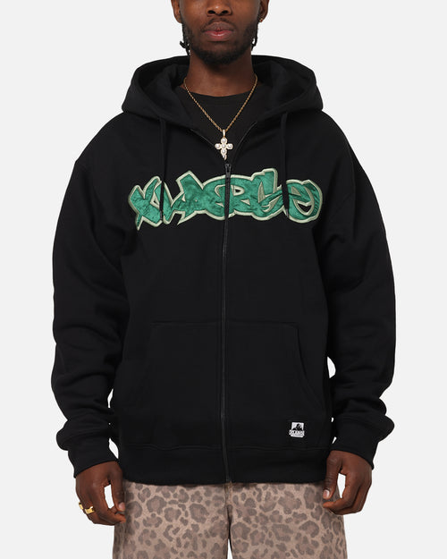 X-Large Mark Zip Through Hoodie Black