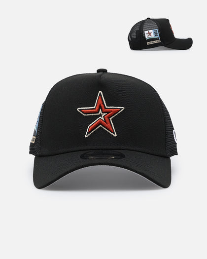 New Era Houston Astros 'Team Color' 9FORTY A-Frame Trucker Snapback OTC