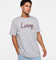 New Era Los Angeles Lakers Pinstripe T-Shirt Grey