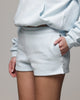American Thrift Women's Fleece Shorts Light Blue