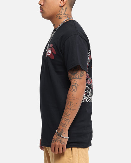 Deathrow Records Doberman Bandana T-Shirt Black