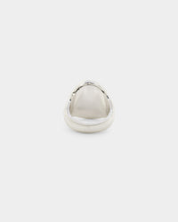 Wild For The Weekend Flame Signet Ring (Medium) Silver