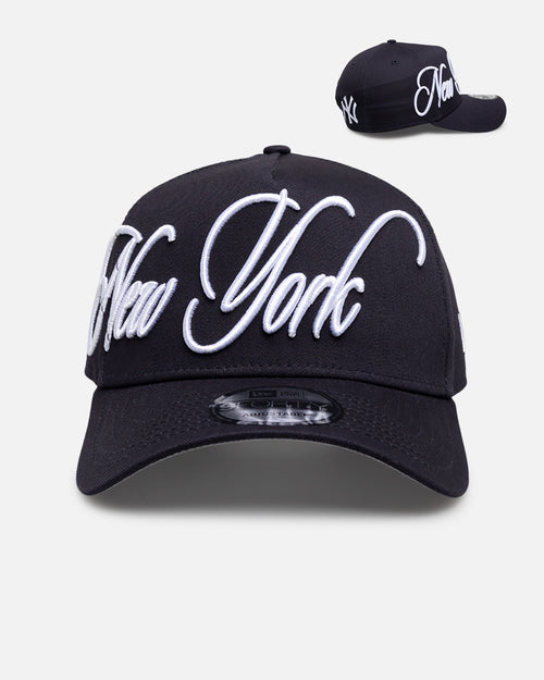 New Era New York Yankees "Calligraphic" 9Forty A-Frame Snapback Navy
