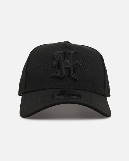 New Era Houston Texans 'Black on Black' 9FORTY A-Frame Snapback Black/Black