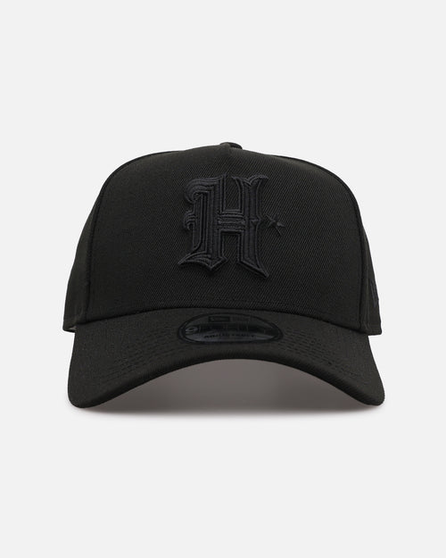 New Era Houston Texans 'Black on Black' 9FORTY A-Frame Snapback Black/Black