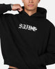 Saint Morta Gothic Stack Boxy Hoodie Black