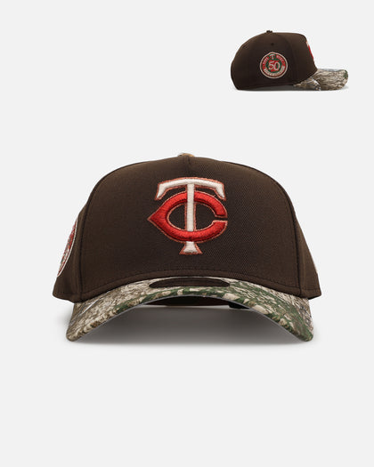 New Era Minnesota Twins 'Great Outdoors' 9FORTY A-Frame Snapback Brown/Camo