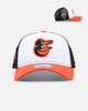 New Era Baltimore Orioles 'Team Color' 9FORTY A-Frame Trucker Snapback OTC