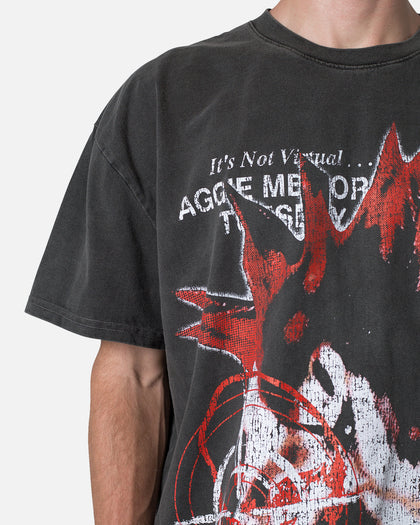 MNML Peroxide Band T-Shirt Washed Black