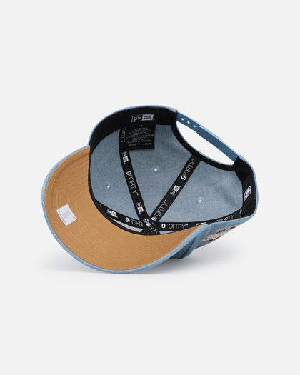 New Era Chicago Bulls 'Denim White' 9FORTY A-Frame Snapback Denim/Wheat/White
