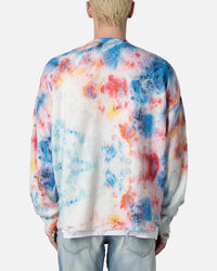 MNML Tie Dye Cardigan Sweater Multi