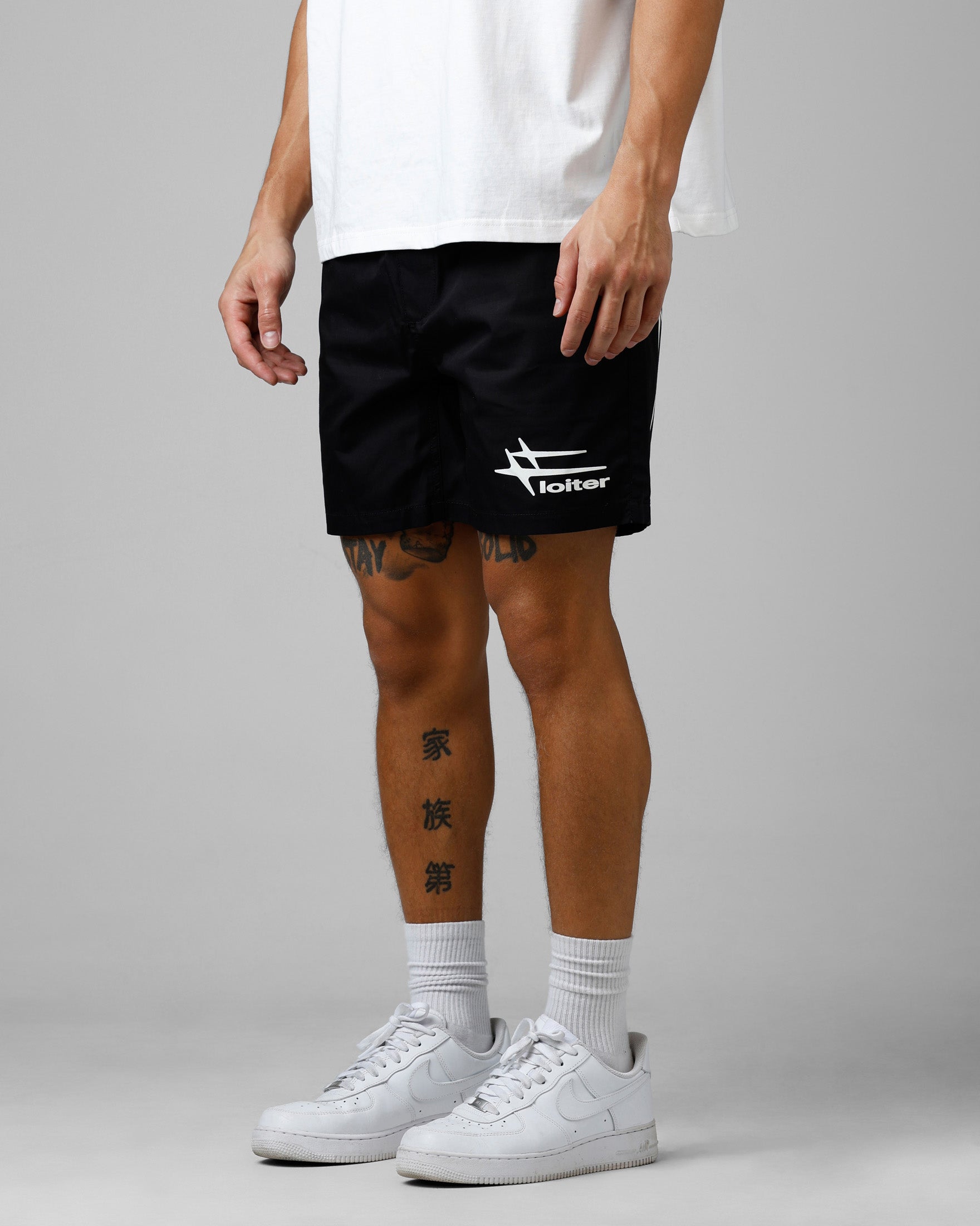 Loiter Nylon Shorts Black | Culture Kings US