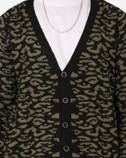XXIII Thiago Leopard Cardigan Khaki/Black