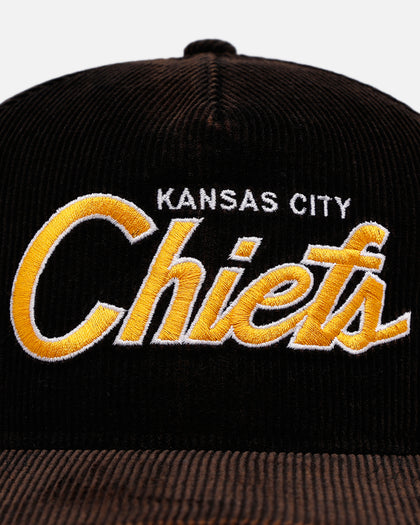 New Era Kansas City Chiefs 'Washed Black NFL Golfer' Corduroy Golfer Snapback Washed Black