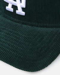 New Era Los Angeles Dodgers 'Dark Green Cord' 9FORTY A-Frame Corduroy Snapback Dark Green