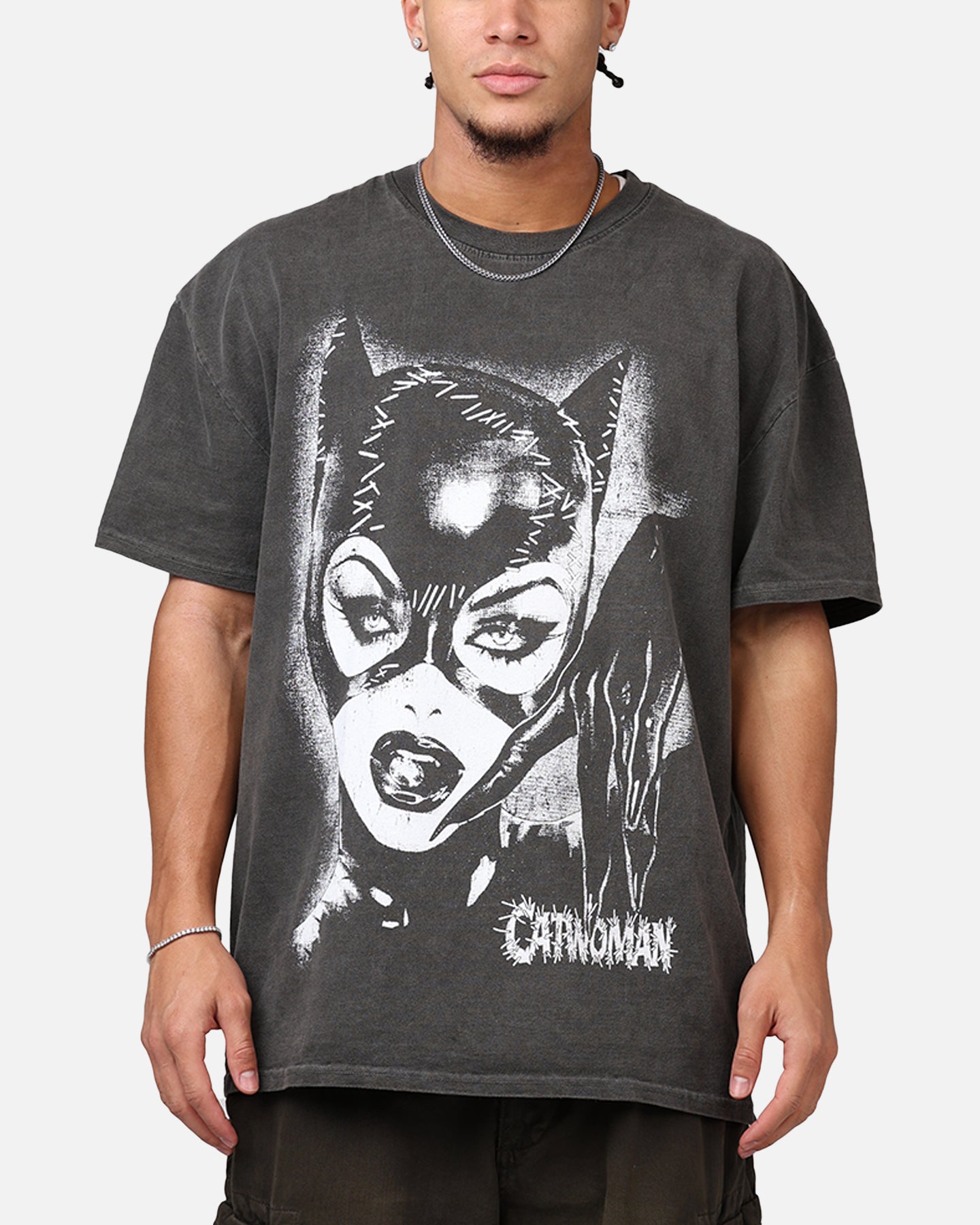 希少☆新品本物【黒☆XL】☆Catwoman Tee キャット ウーマン フルロゴ