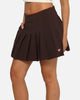 Adidas Women's Originals Pleated Skort Dark Brown