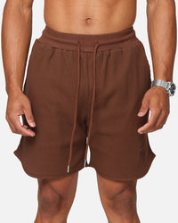 Saint Morta Waffle Shorts Brown