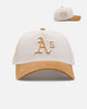 New Era Oakland Athletics 'Honey Pot' 9FORTY A-Frame Snapback Stone/Wheat