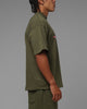 Loiter Hybrid Premium T-Shirt Olive/Pink