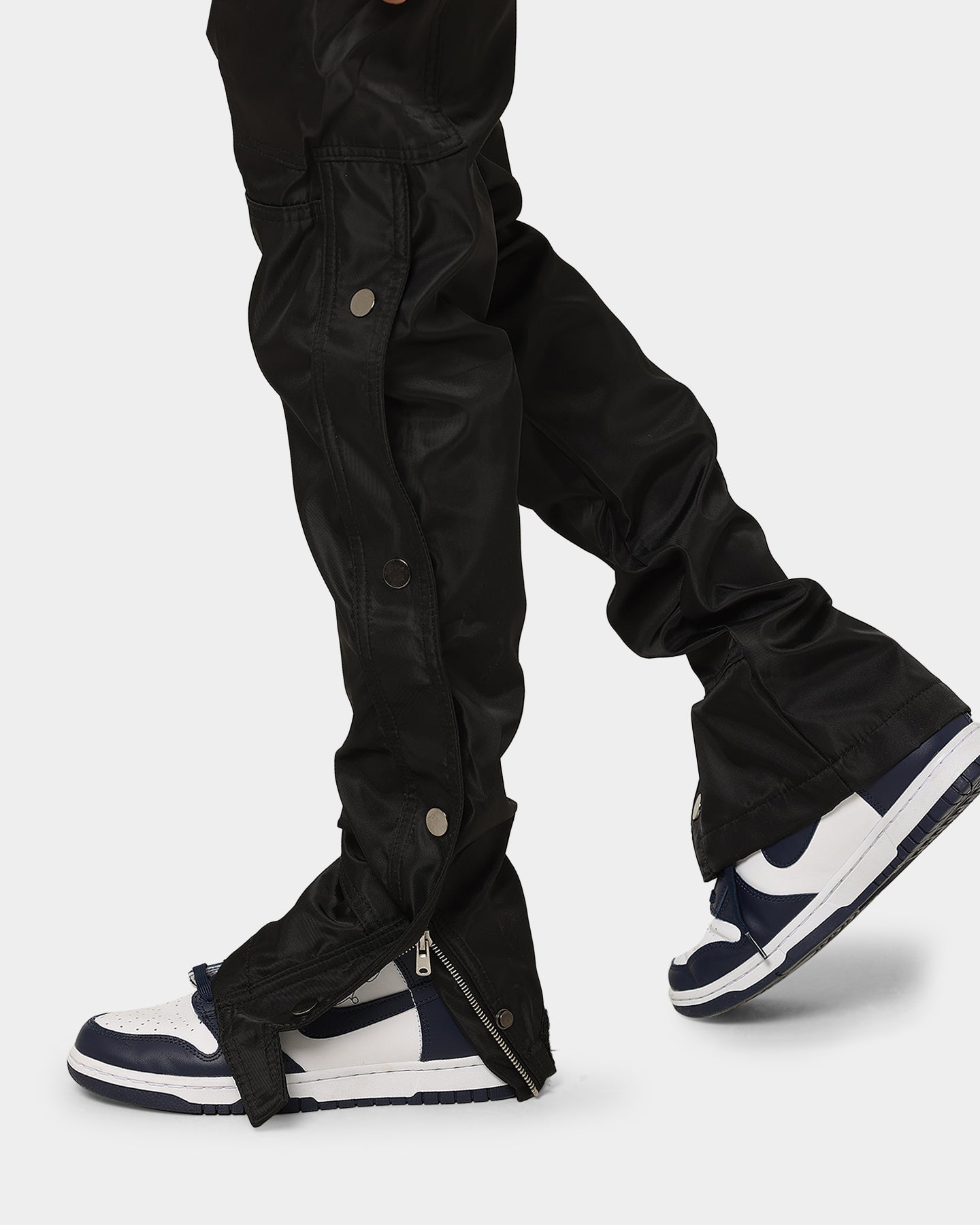 MNML Straight Snap Zipper II Cargo Pants Black | Culture Kings US