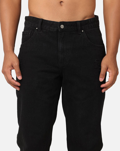 Saint Morta Psykhe Distressed Jeans Washed Black