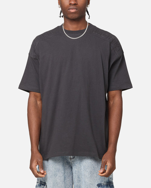 Saint Morta Emboss Boxy T-Shirt Dark Grey