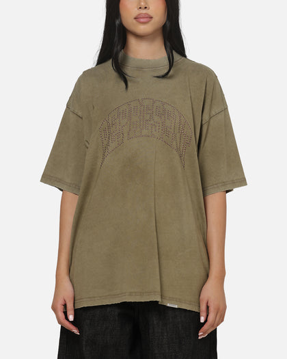 Represent Embellished Represent T-Shirt Vintage Khaki