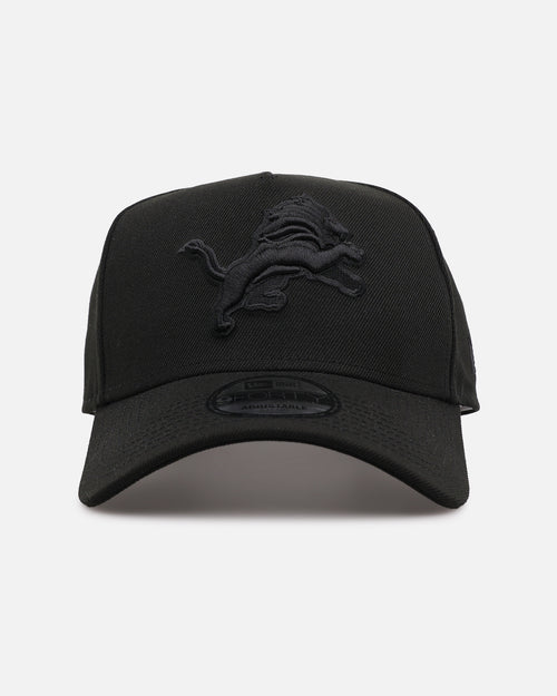 New Era Detroit Lions 'Black on Black' 9FORTY A-Frame Snapback Black/Black
