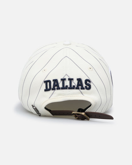 Pro Standard Dallas Cowboys Pinstripe Dad Hat Strapback Eggshell/Yellow