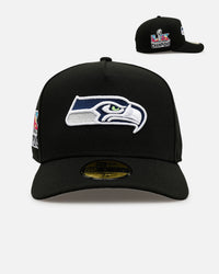New Era Seattle Seahawks 'Black And Team Color' 59FIFITY Fitted Black/Official Team Color