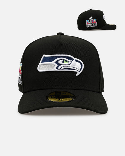 New Era Seattle Seahawks 'Black And Team Color' 59FIFITY Fitted Black/Official Team Color