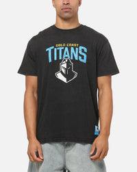Bleacher Athletic Gold Coast Titans NRL Washed T-Shirt Black
