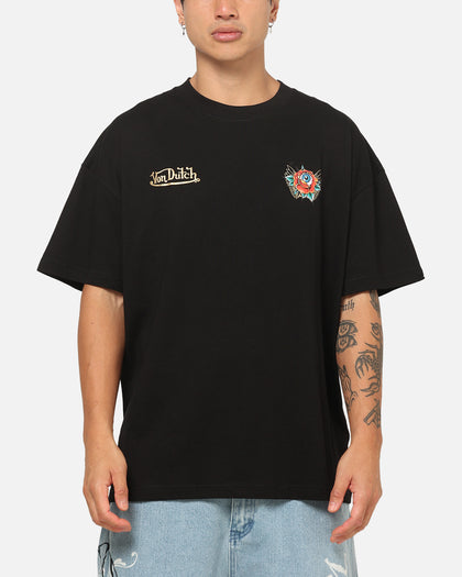 Von Dutch Flower Eye T-Shirt Black