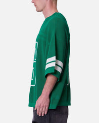 MNML Open Knit Varsity Jersey Kelly Green