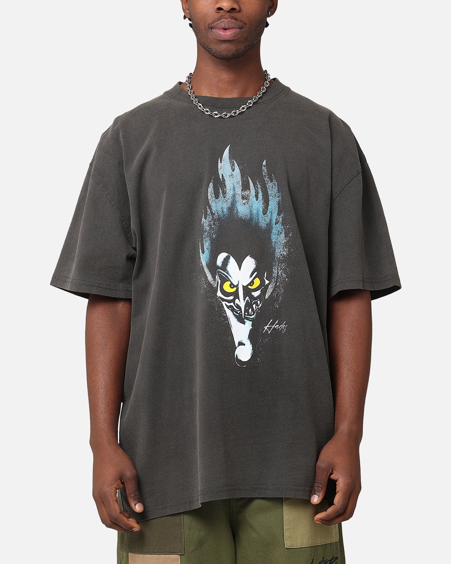 73Studio Disney Hercules Hades Heavyweight T-Shirt Black Wash
