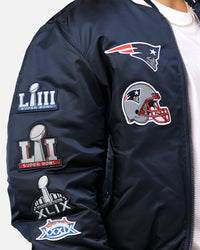 New Era X Alpha Series X NFL New England Patriots MA-1 Bomber Jacket Navy/Red