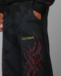 Loiter X Yu-Gi-Oh! Slifer Sky Dragon Sweatpants Black Wash